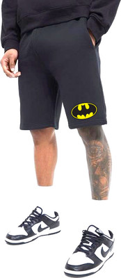 scrott fitness Graphic Print Men Black Basic Shorts