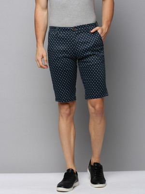 SHOWOFFFF Printed Men Dark Blue Regular Shorts