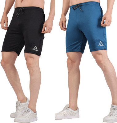 ASR Solid Men Multicolor Regular Shorts
