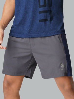 U.S. POLO ASSN. Solid Men Grey Night Shorts