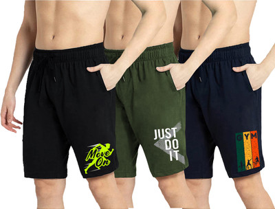 Whaley Printed Men Multicolor Regular Shorts