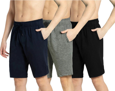 Kartblack Solid Men Multicolor Basic Shorts