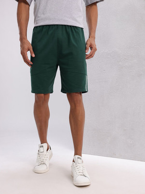 HRX by Hrithik Roshan Solid Men Green Regular Shorts