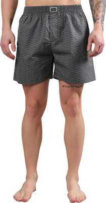 DRESS.COM Printed Men Dark Grey Boxer Shorts
