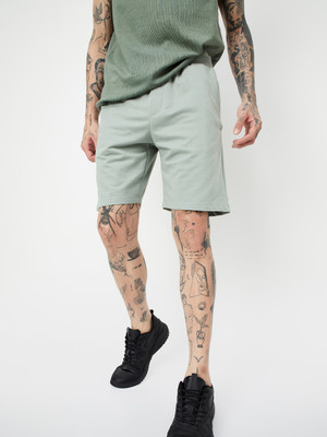 MAX Solid Men Green Basic Shorts
