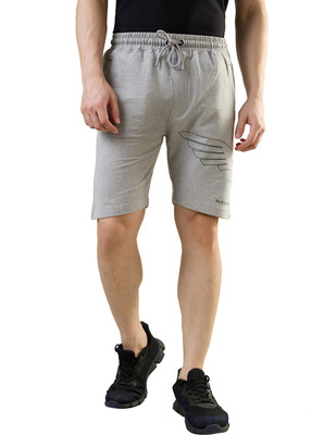 PARK AVENUE Printed Men Grey Basic Shorts