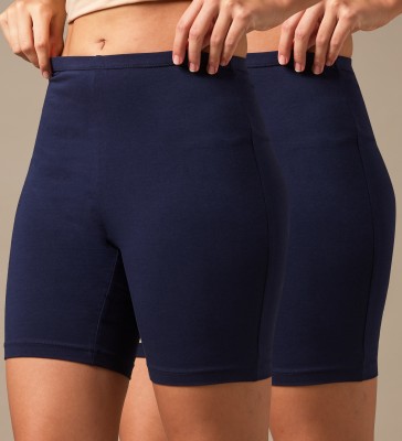 URBAN ADVENTURE Solid Women Dark Blue Cycling Shorts