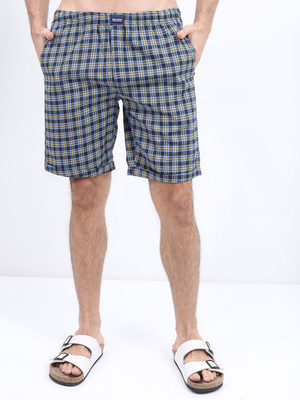 HIGHLANDER Checkered Men Multicolor Casual Shorts