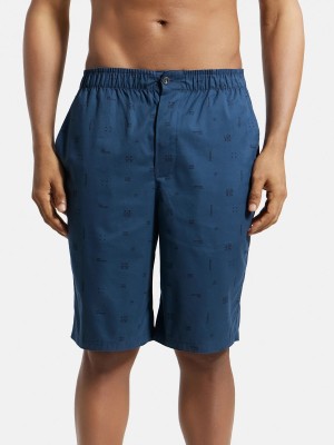 JOCKEY Printed Men Dark Blue Bermuda Shorts