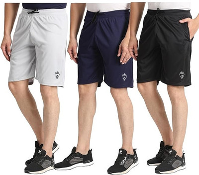 CROSS SPIRIT Solid Men Multicolor Regular Shorts