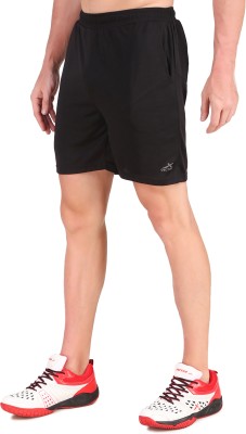 VECTOR X Solid Men Black Basic Shorts