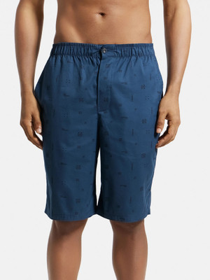 JOCKEY Printed Men Blue Bermuda Shorts