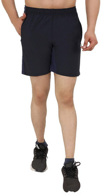 TRAIN HARD EVERYDAY Printed Men Blue Running Shorts