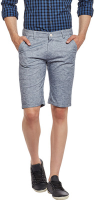 Rodamo Solid Men Grey Casual Shorts