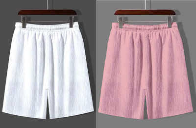 COMBRAIDED Solid Men Multicolor Regular Shorts