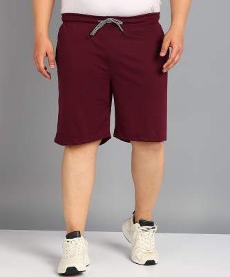 METRONAUT PLUS Solid Men Purple Casual Shorts
