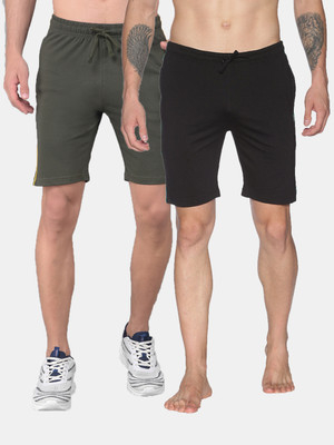 Dollar Solid Men Multicolor Regular Shorts