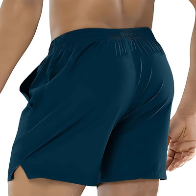PRABAHA Solid Men Blue Regular Shorts