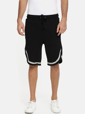 ARISE Color Block Men Black Regular Shorts