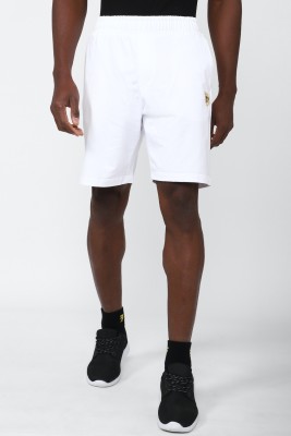 VAN HEUSEN Solid Men White Regular Shorts