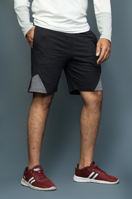 Moda Rapido Solid Men Black Basic Shorts