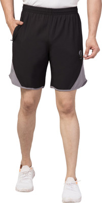Treasurelook Solid Men Black Basic Shorts