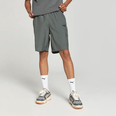PUMA Solid Men Grey Sports Shorts