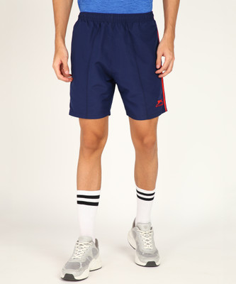 SHIV-NARESH Solid Men Dark Blue Sports Shorts