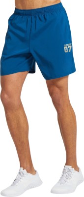 RUNNING MACHINE Solid Men Blue Sports Shorts