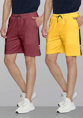 ARDEUR Self Design Men Multicolor Regular Shorts