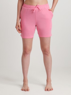 TT Solid Women Pink Bermuda Shorts