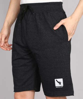 GYRFALCON Self Design Men Dark Grey Basic Shorts