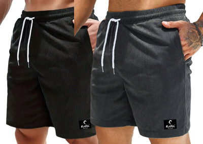 Flicfol Self Design Men Multicolor Casual Shorts