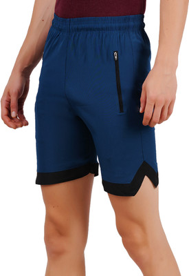 jocker Solid Men Blue Night Shorts