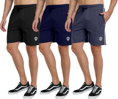 FTX Solid Men Multicolor Basic Shorts