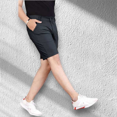 LAPATACLUB Solid Men Grey Sports Shorts