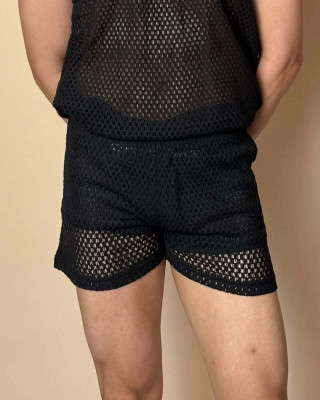 Erobold Solid Men Black Basic Shorts