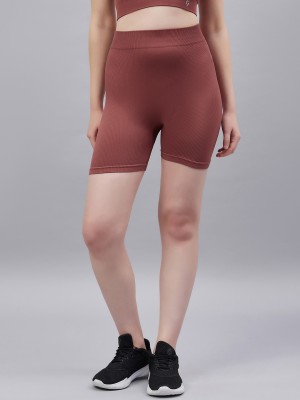 C9 Airwear Solid Women Brown Regular Shorts