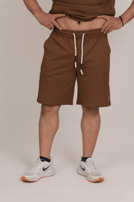 The Falcon Sports Solid Men Brown Regular Shorts