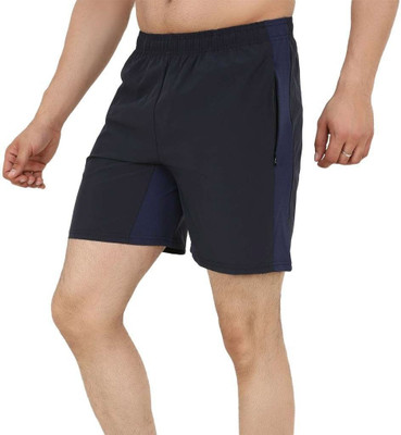 Kyk Solid Men Dark Blue Regular Shorts