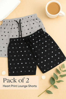nivafashion Printed Women Multicolor Regular Shorts
