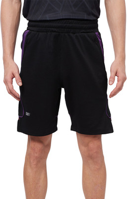 The Souled Store Solid Men Black Running Shorts