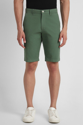 Allen Solly Solid Men Green Regular Shorts
