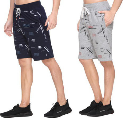 ENOV Printed Men Multicolor Regular Shorts