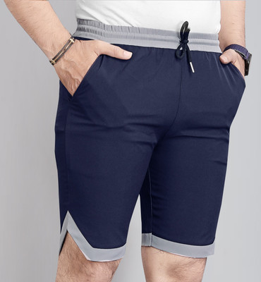 COMBRAIDED Color Block Men Blue Regular Shorts