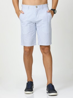 Clothes Encounters Solid Men Blue Chino Shorts