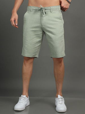 ReSLAG Solid Men Light Green Casual Shorts