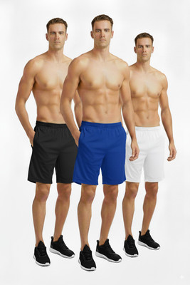 VS Tex Solid Men Multicolor Sports Shorts