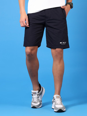 V-MART Solid Men Blue Basic Shorts