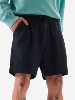 The Souled Store Solid Men Blue Sports Shorts